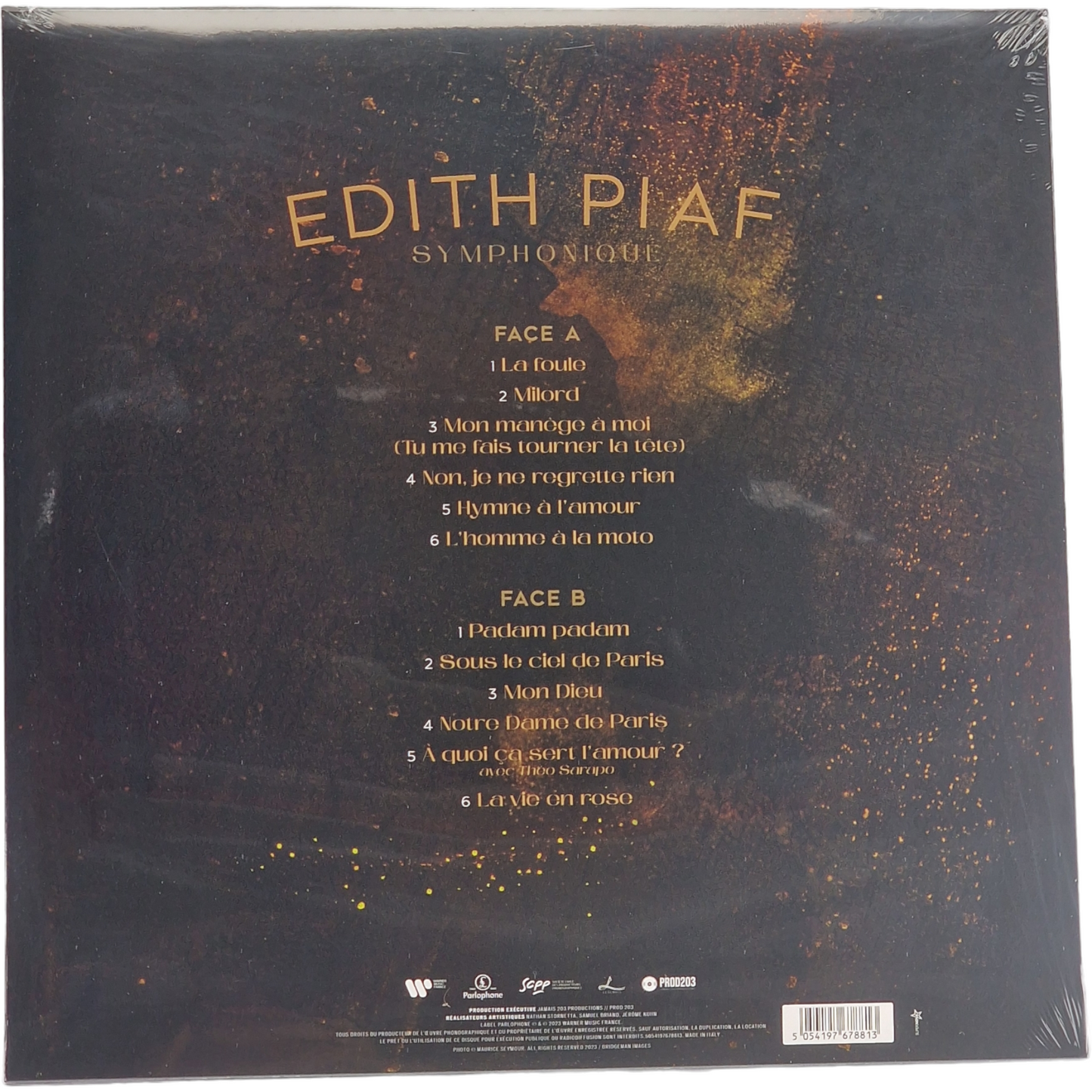 Edith Piaf – Symphonique Vinyl Gold 12" Album LP Limitée Scellé usine