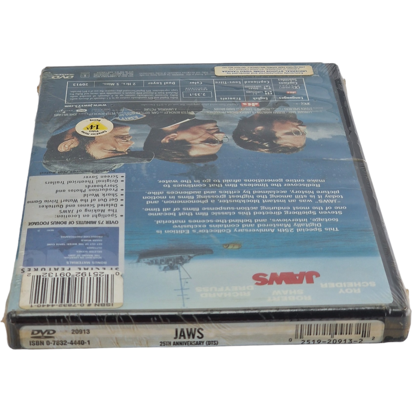 Jaws  1975 DVD : Édition collector 25e anniversaire Spielberg 2000 Zone 1