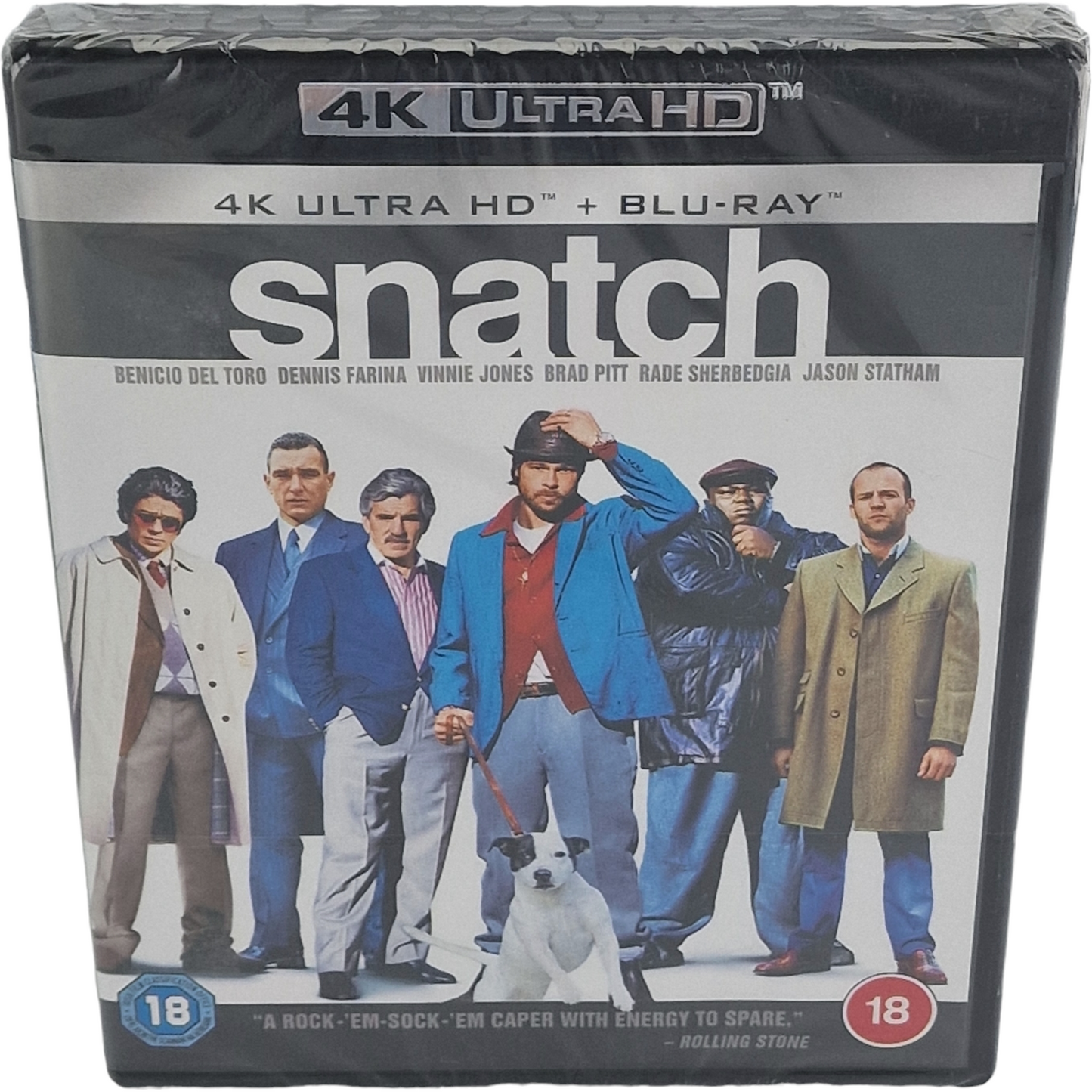 Snatch 4K Ultra HD + Blu-ray  Benicio del Toro, Brad Pitt, Jason Statham B [-18]