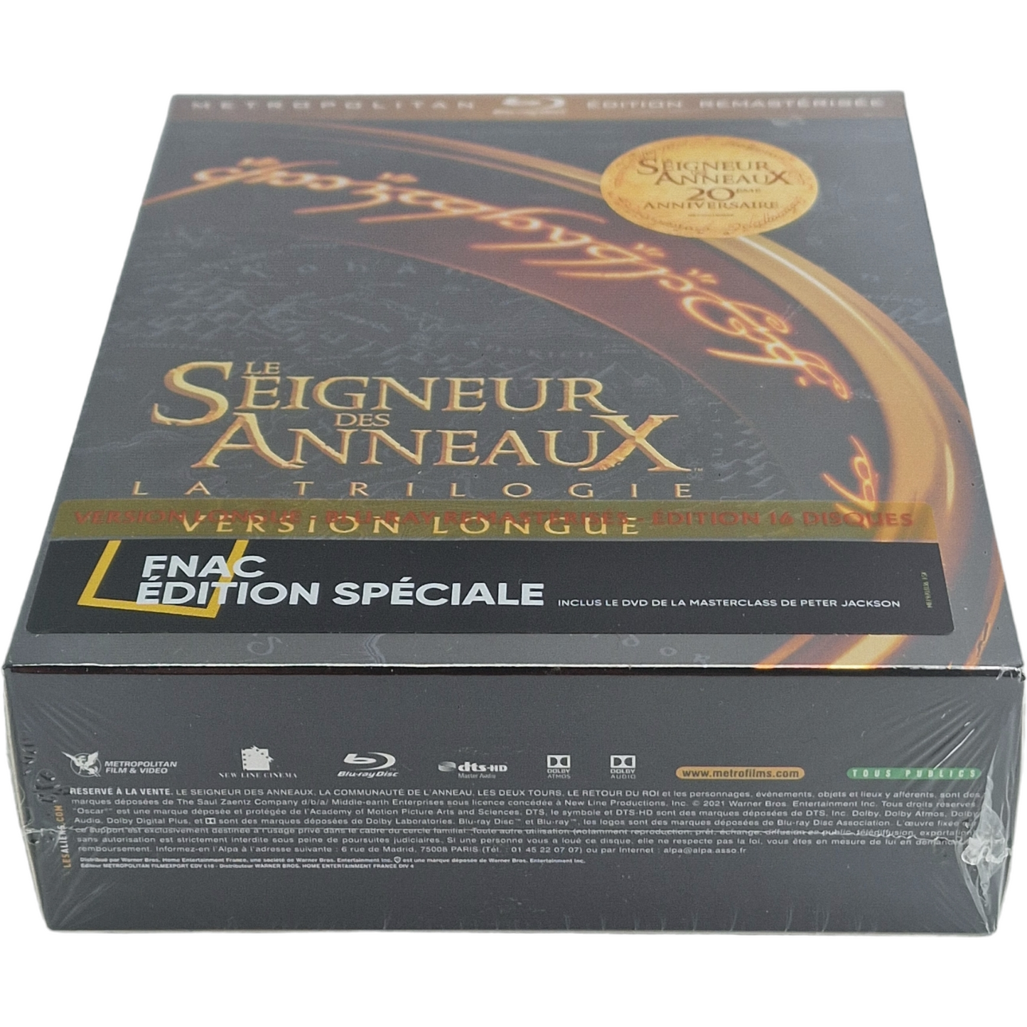 Le Seigneur des Anneaux Blu-ray coffret Version Longue-Édit spéciale Fnac Zone B