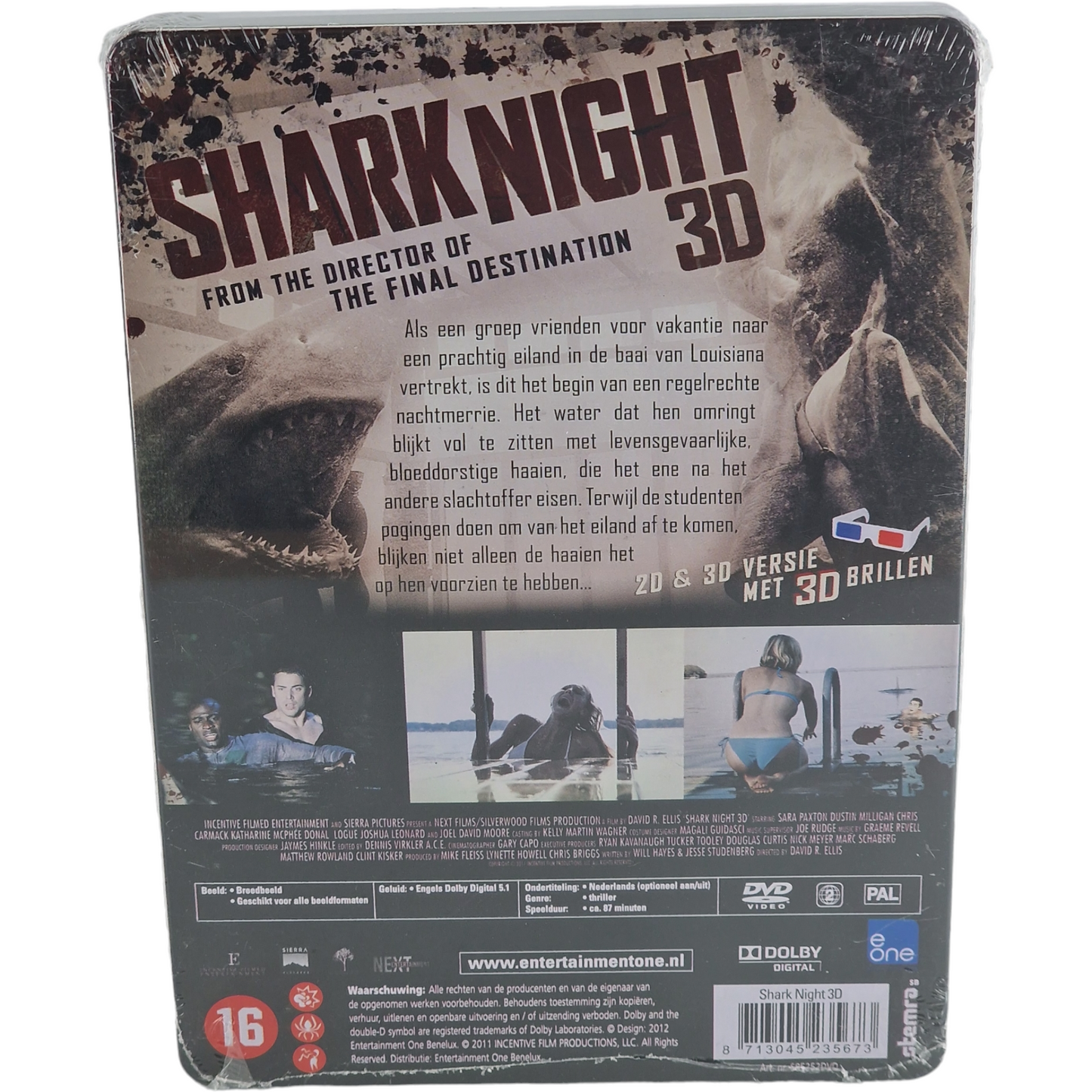 Shark Night 3D + 2D   DVD Metalbox édition Limitée Sara Paxton 2012 Region A