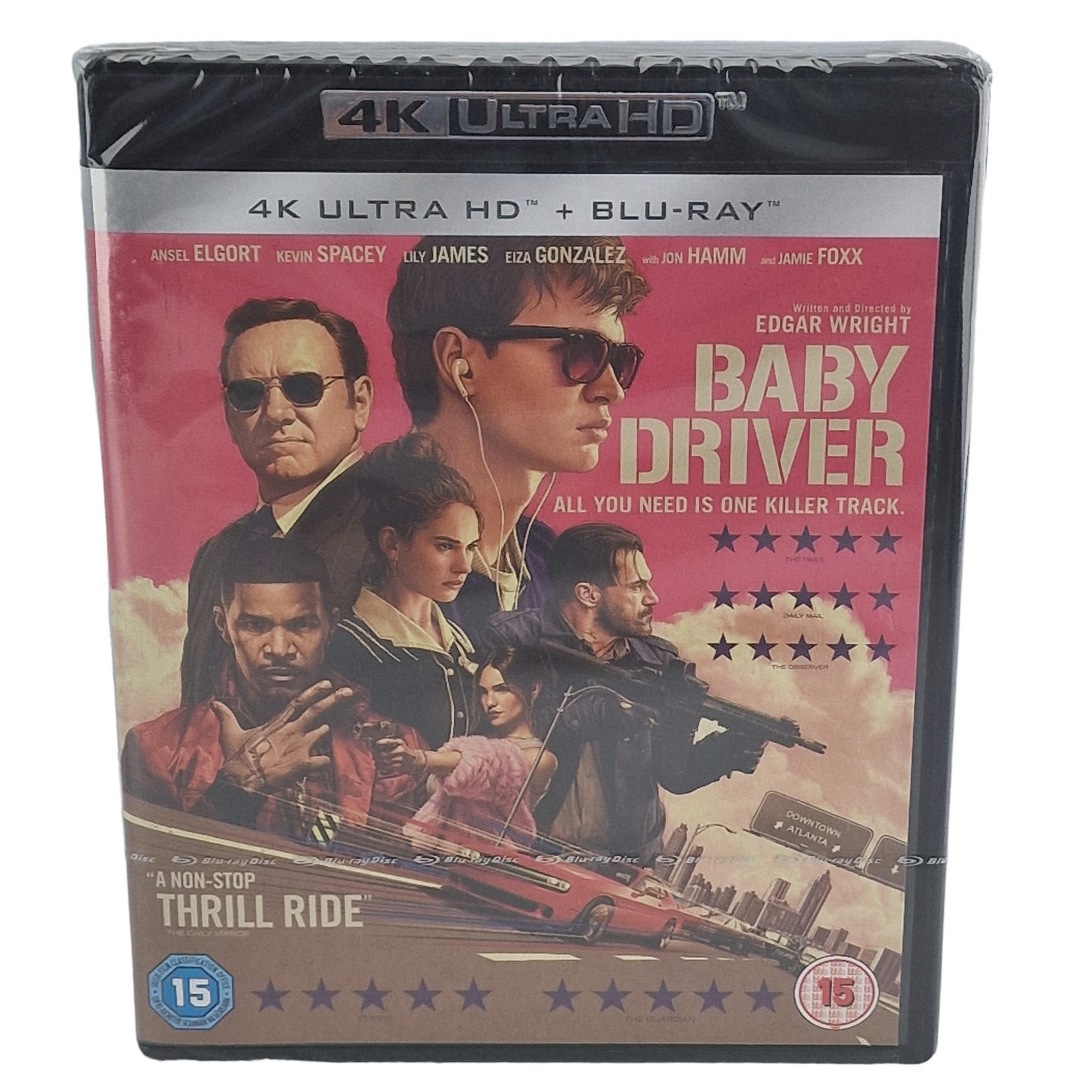 Baby Drive 4K Ultra HD + Blu-ray  2017   Kevin Spacey , Jamie Foxx  Zone Libre