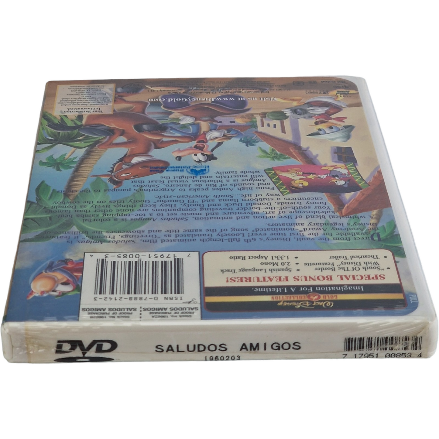 Saludos Amigos 1942  DVD  Walt Disney Gold Classic Collection  2000  Region  1