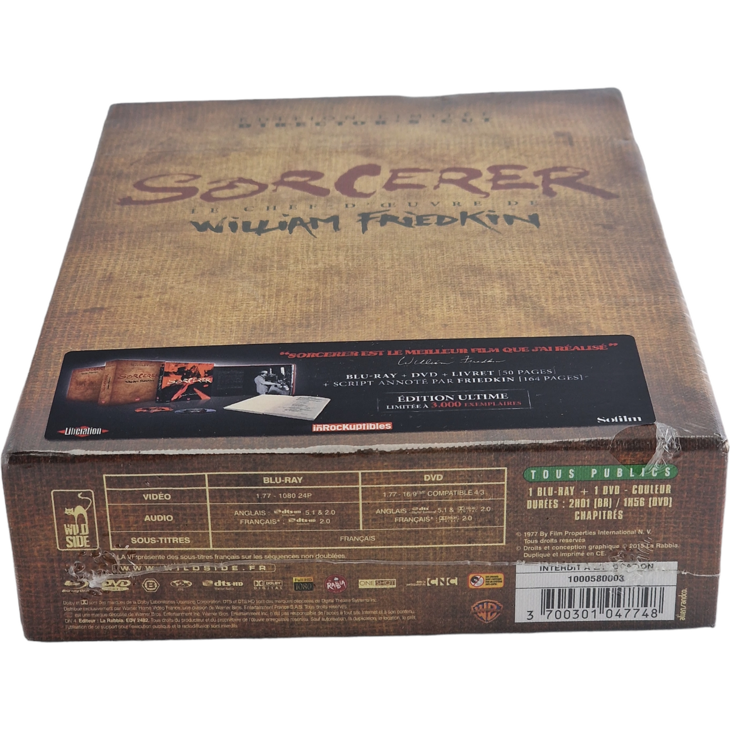 Sorcerer Blu-ray + DVD Coffret Le Convoi de la Peur  William Friedkin  Zone 2