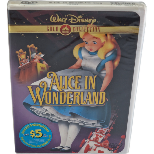 Alice in Wonderland 1951 DVD Collection classique Walt Disney Gold 2000 Zone A