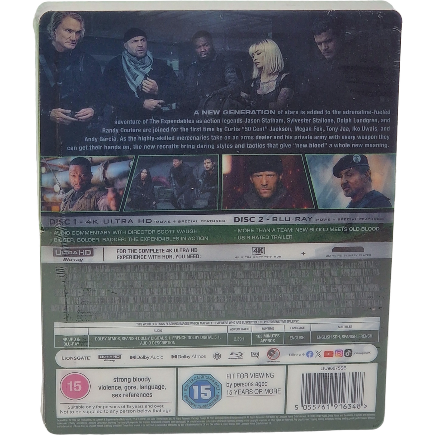 The Expendables 4 Steelbook 4K Ultra HD + Blu-ray  Édition limitée 2023  Zone B