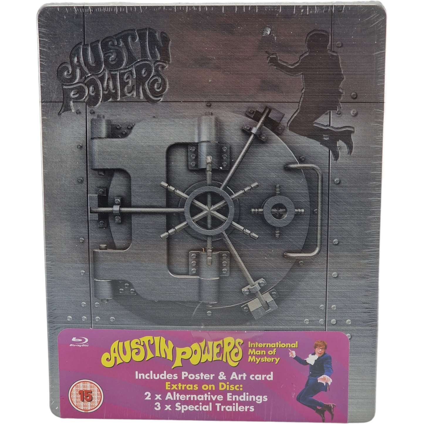 Austin Powers: International Man of Mystery Blu-ray Steelbook Zavvi 20ème B.A