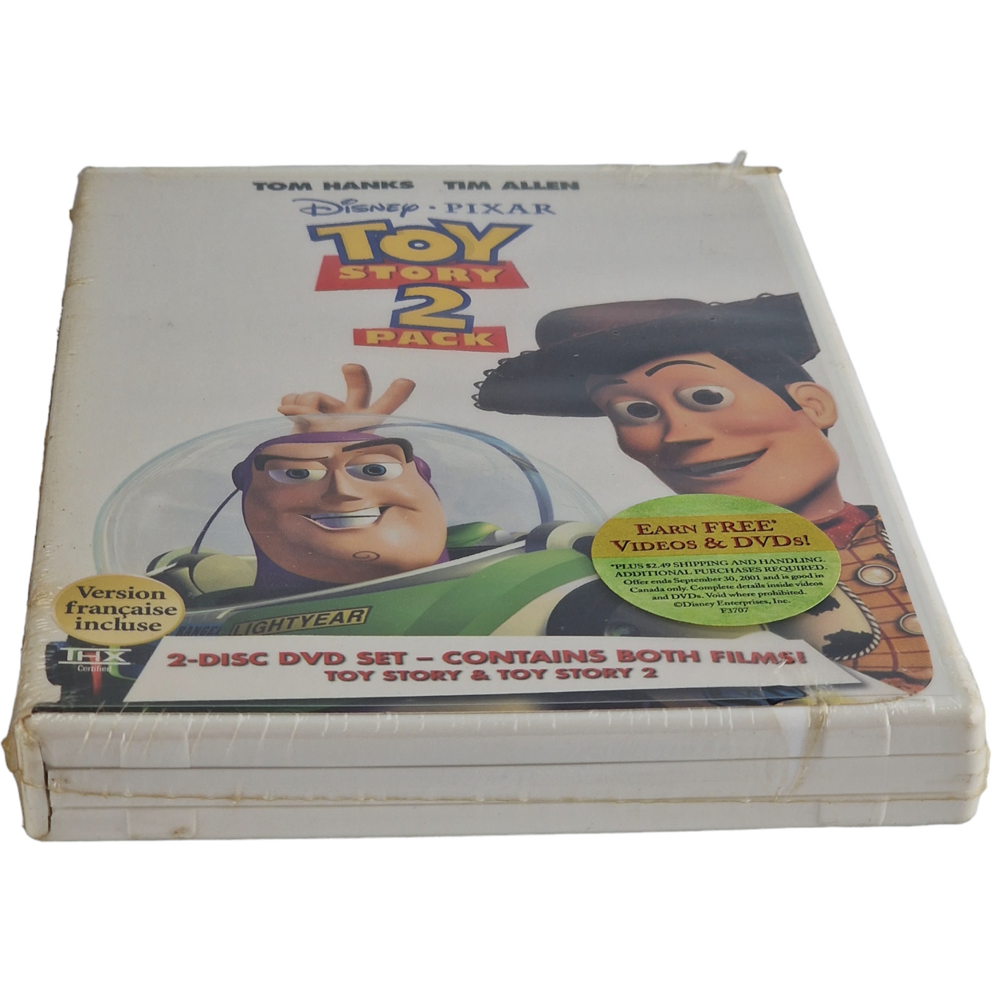 Toy Story + Toy Story 2 DVD 2 Pack Collection Disney  Tom Hanks  2001 Zone 1