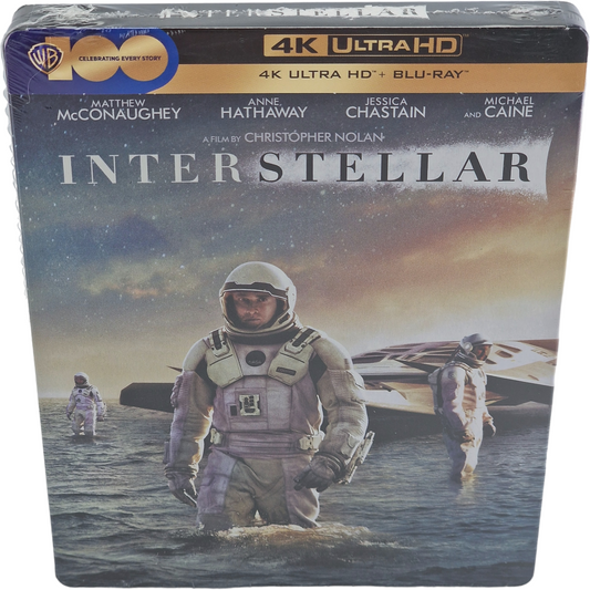 Interstellar 4K Ultra HD +Blu-ray Steelbook Matthew McConaughey Christopher Nolan B