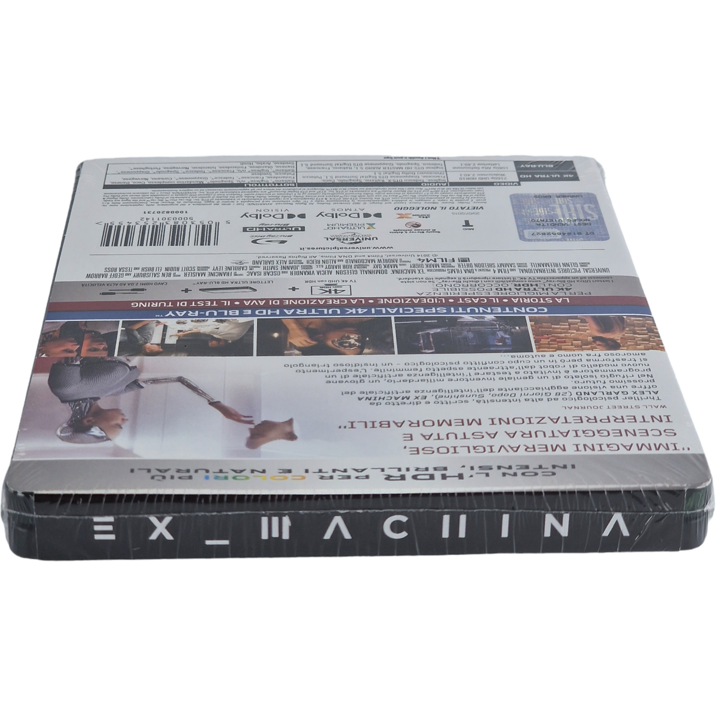 Ex Machina 4K Ultra HD + Blu-ray SteelBook 2015 Alex Garland 2022 Region B