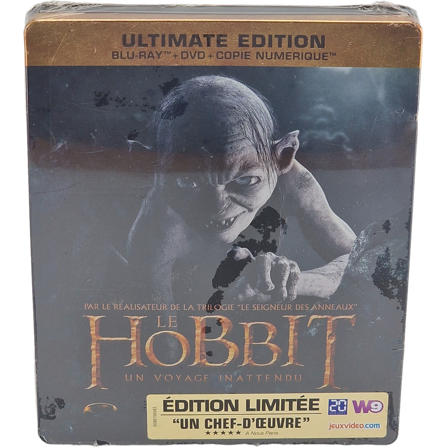 Le Hobbit : un voyage inattendu Gollum Steelbook Blu-ray + DVD + Digital Zone B