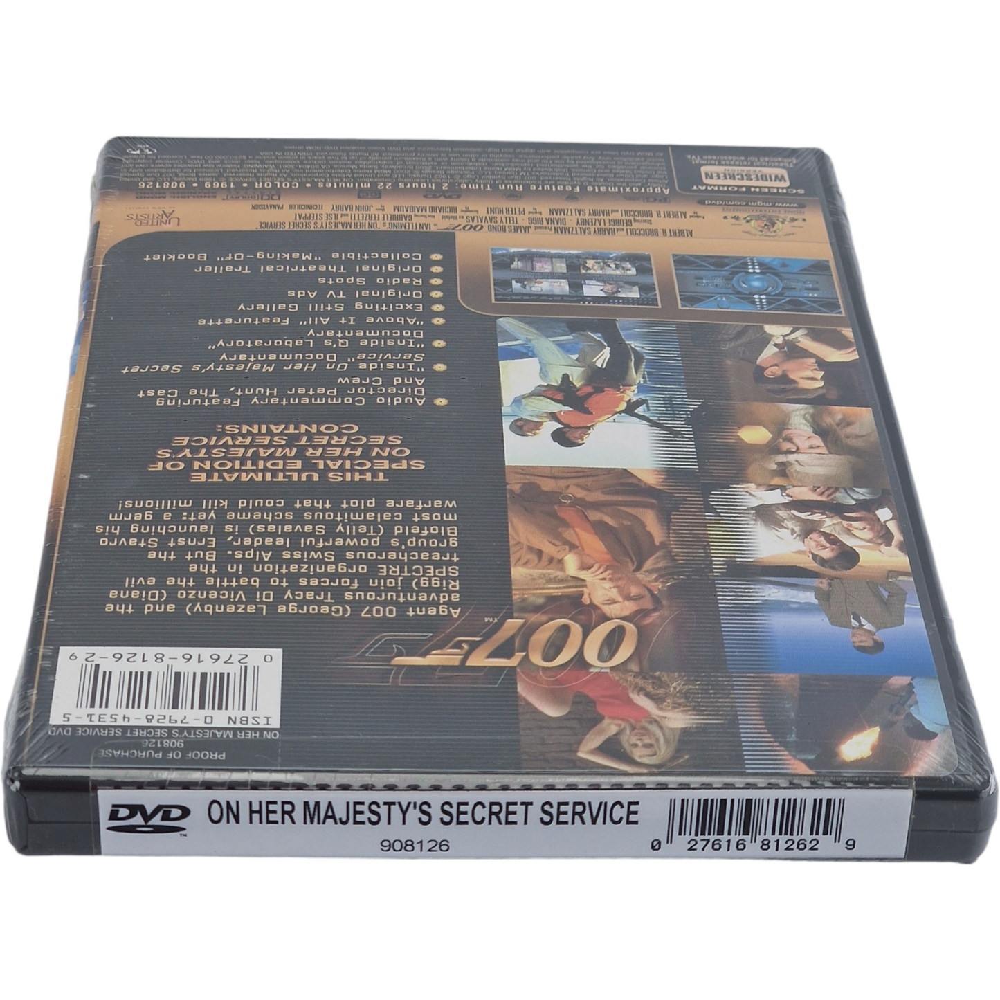 On Her Majesty's Secret Service DVD 1969 James Bond  2000 Zone 1