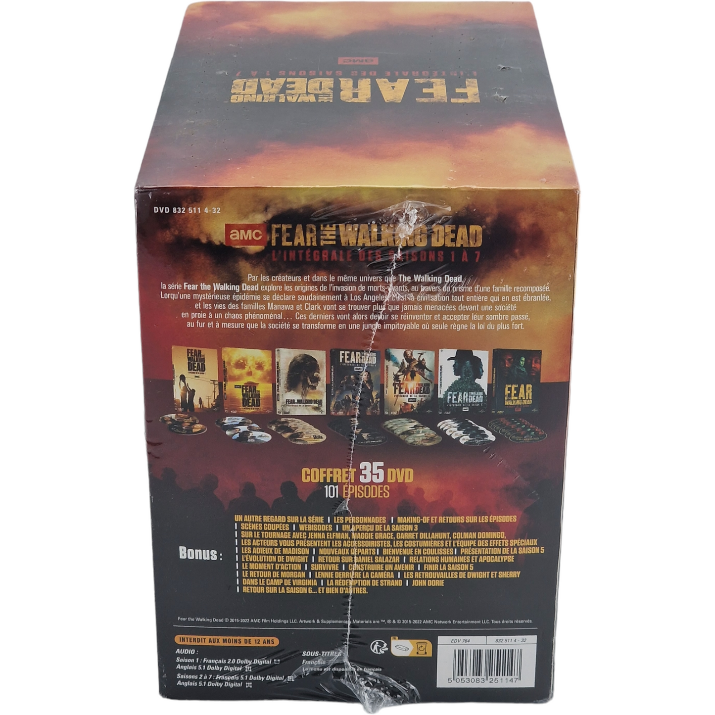 Fear The Walking Dead-L'intégrale des Saisons 1 à 7 Coffret 34 DVD  Zone 2 [-18]