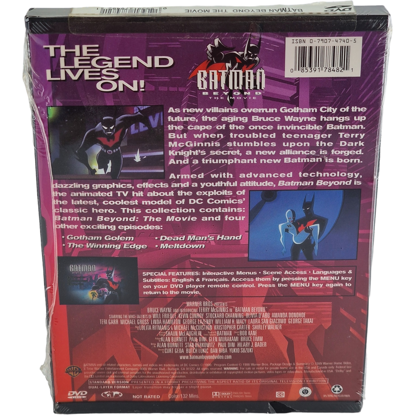 Batman Beyond : Le Film 1999  DVD  Snap case   1999  Region  1