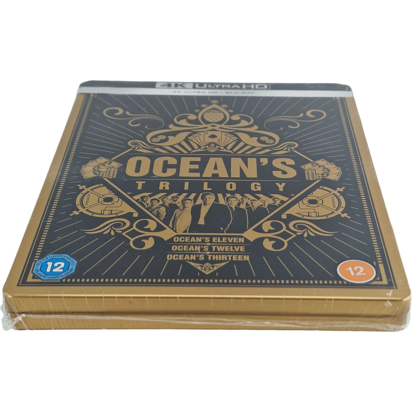 Ocean's 11-12 -13 La trilogie SteelBook 4K Ultra HD + Blu-ray Limitée Zavvi  B