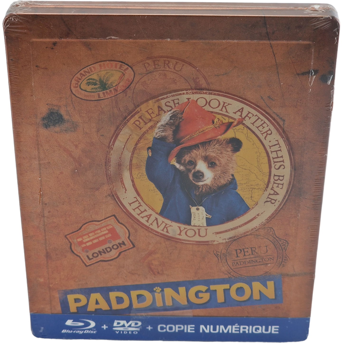 Paddington Blu-ray+DVD Steelbook Débossé Collector Spécial Fnac Limitée 2015 B