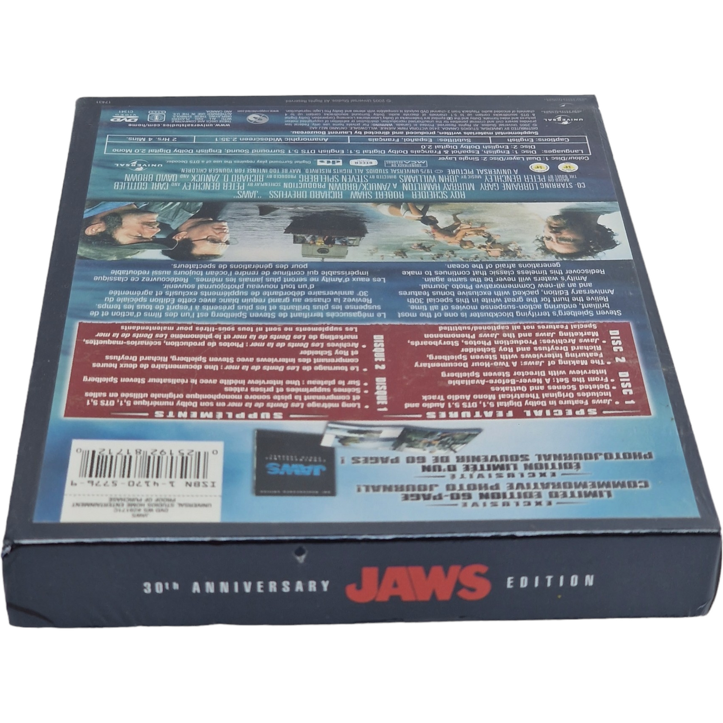 Jaws 1975 DVD Édition Coffret Collector 30e anniversaire Spielberg 2005 Zone 1