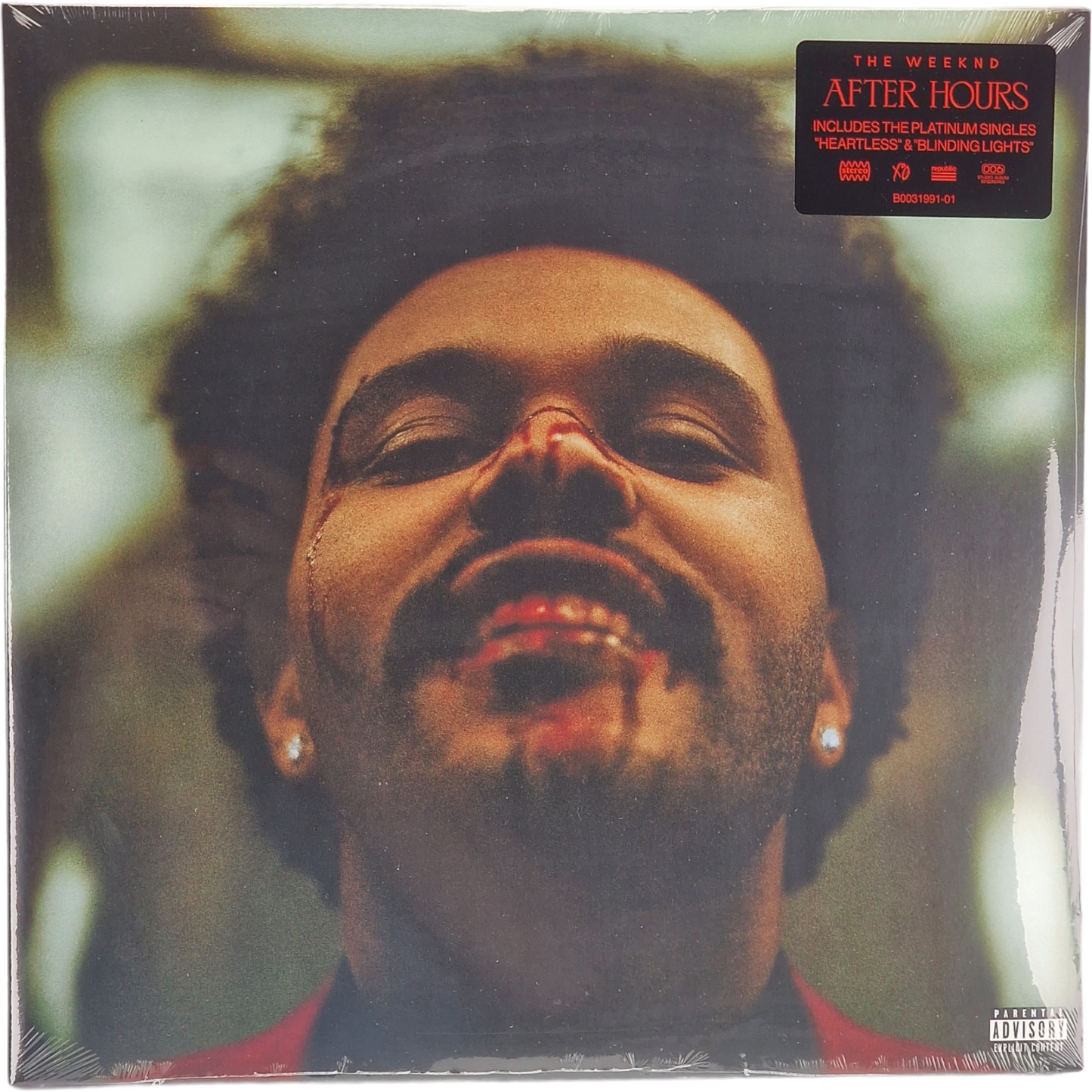 The Weeknd – After Hours 2 x LP Transparent  éclaboussures rouges sang Limitée