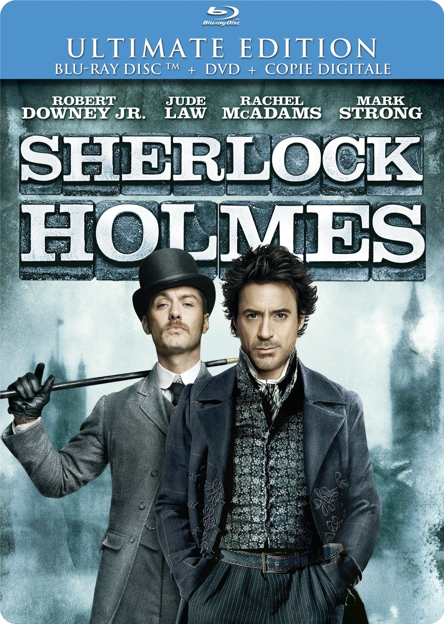 Sherlock Holmes Blu-ray + DVD SteelBook édition Ultime Guy Ritchie 2010 Zone B