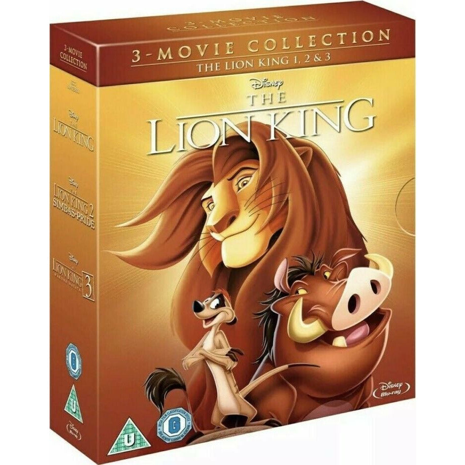 The Lion King 3 Movies Blu-ray ,Disney 1994-2004 [UK Import] Version Originale