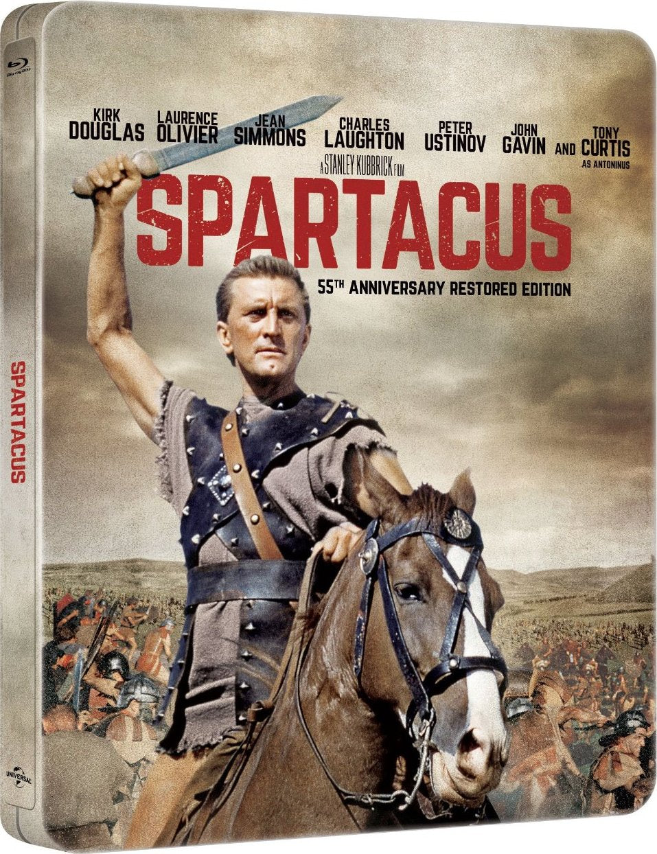 Spartacus Blu-ray Steelbook édition Limitée 55ème Anniversaire 2015 Region B