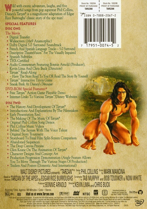 Tarzan - Édition de collection - Disney/ 2 DVD VF 2000 Zone 1 Fr/Sp