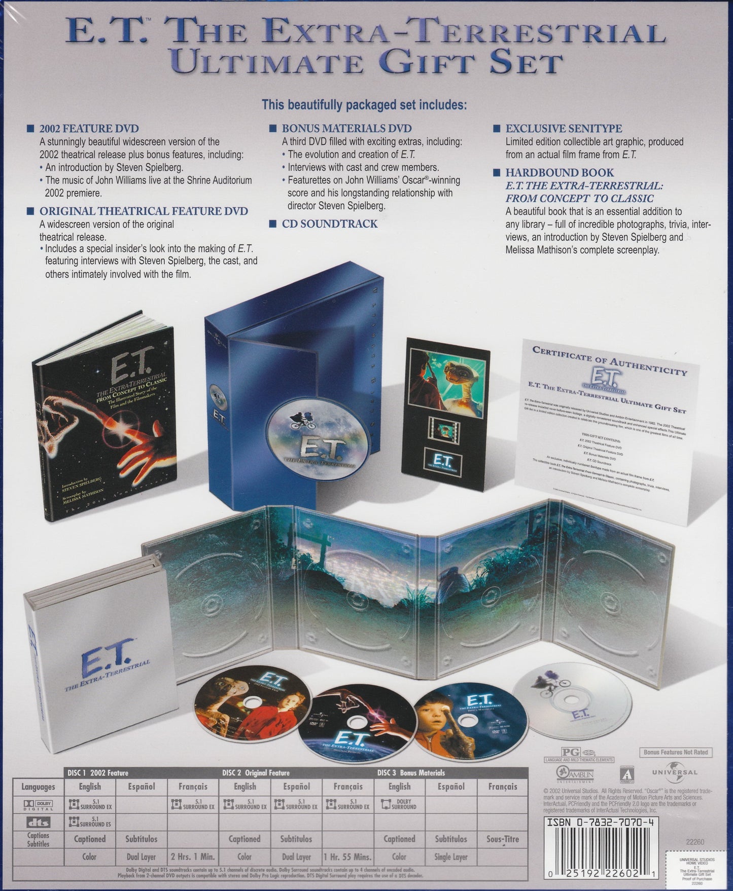 E.T. : L'Extra-Terrestre DVD  DigiPack / Coffret cadeau ultime / DVD + CD Region 1