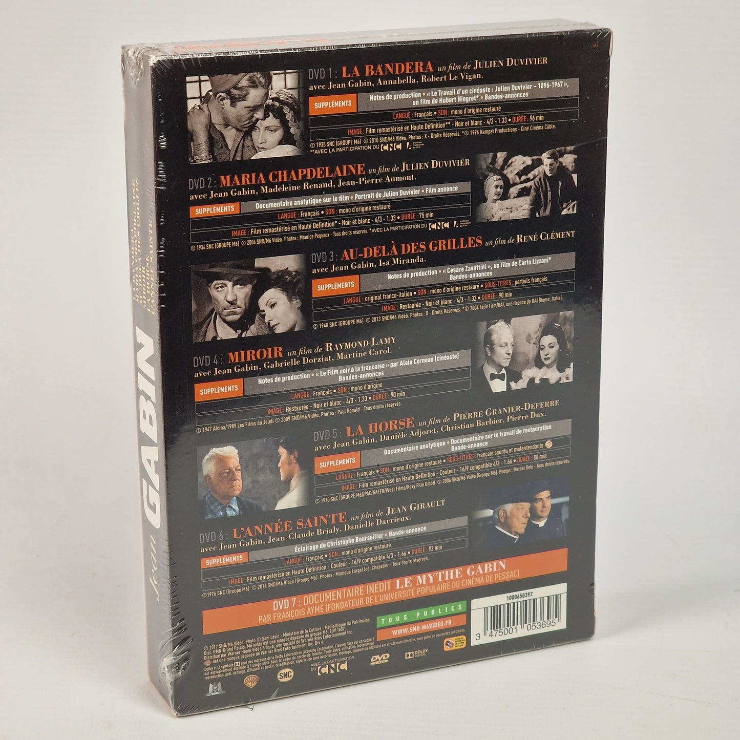 Coffret Jean Gabin 6 films : DVD