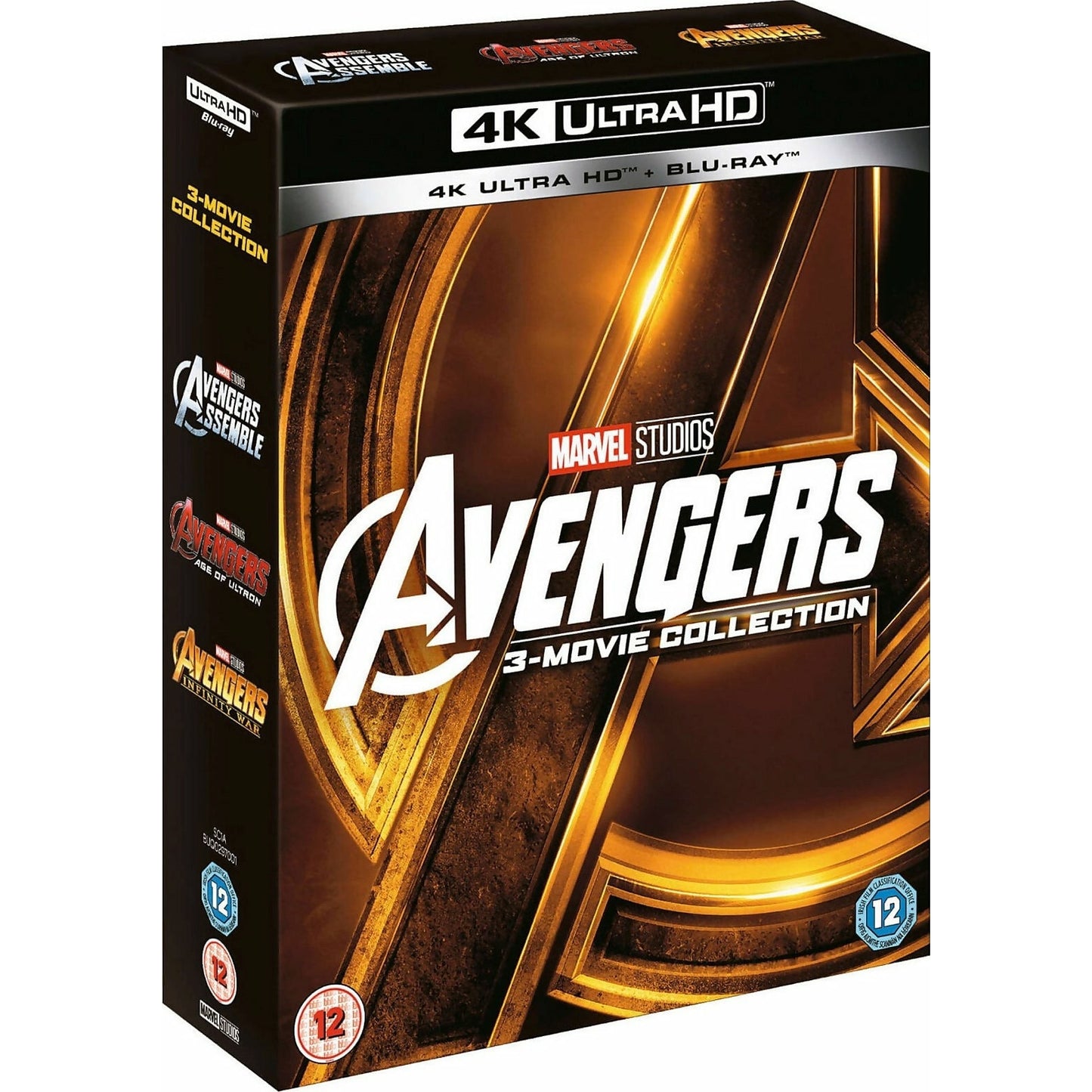 Avengers 4K Ultra HD  : 3 films Collection  Blu-ray  [UK Import] Version Originale Sans région