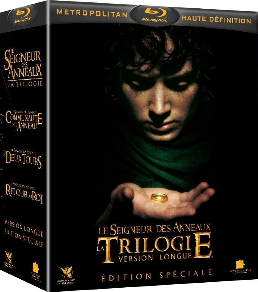 Le Seigneur des Anneaux 15 disques  Blu-ray coffret Trilogie Version Longue - Édition spéciale