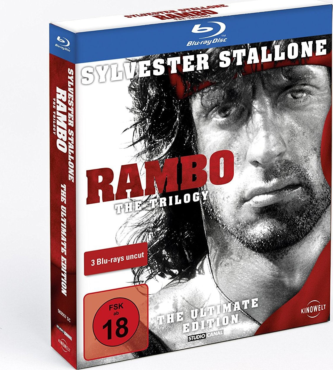 Rambo : trilogie Blu-ray DigiPack Remastérisé non coupé VF Region free 2011