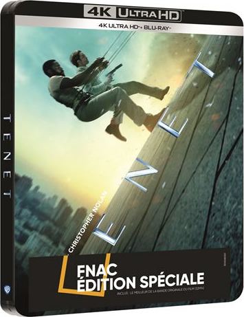 Tenet : 4K Ultra HD + Blu-ray + CD SteelBook Fnac Christopher Nolan 2020 Zone B