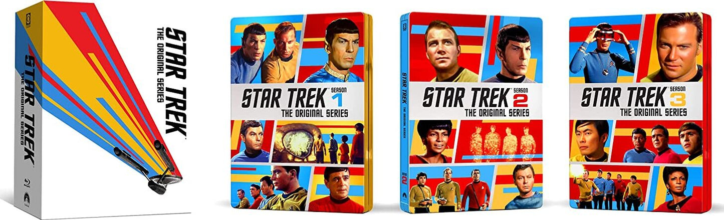 Star Trek : la série originale Blu-ray steelbook Coffret  UK Import Zone B