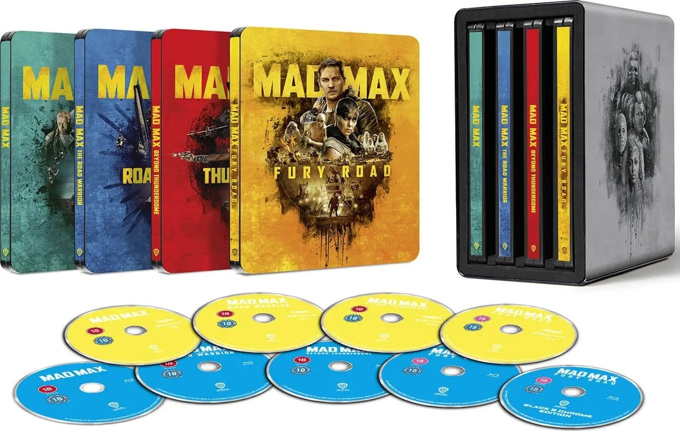 Mad Max Anthology 4K Blu-ray SteelBook exclusif Zavvi  Region Free___VO