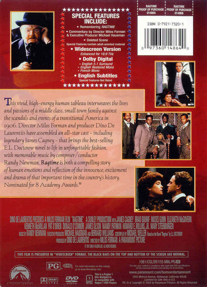 Ragtime DVD 2004 Paramount US_Région 1 __  VF