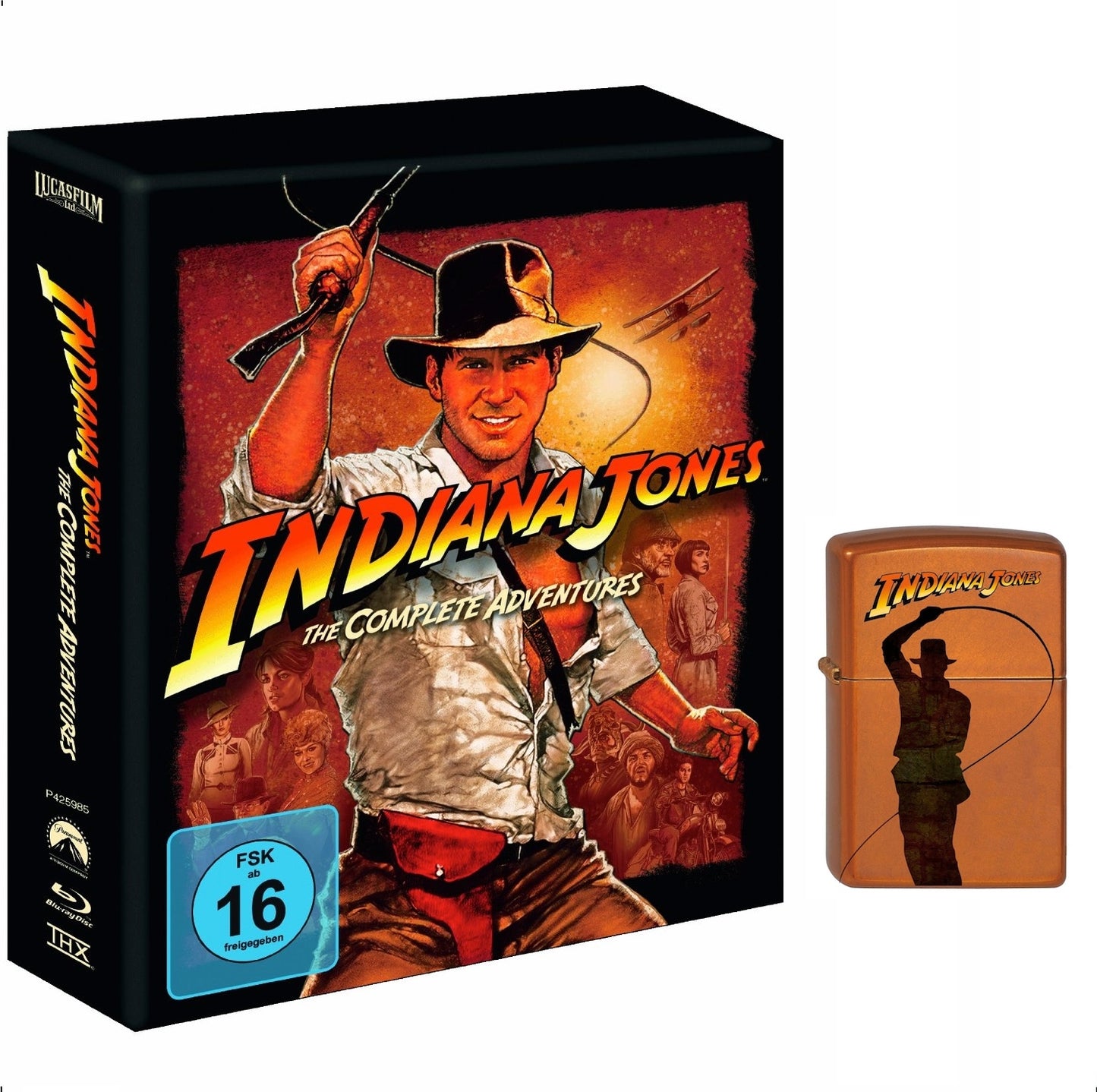 Indiana Jones L'Aventure Complète 4  Blu-ray Steelbook & Zippo  Limitée 2012 B