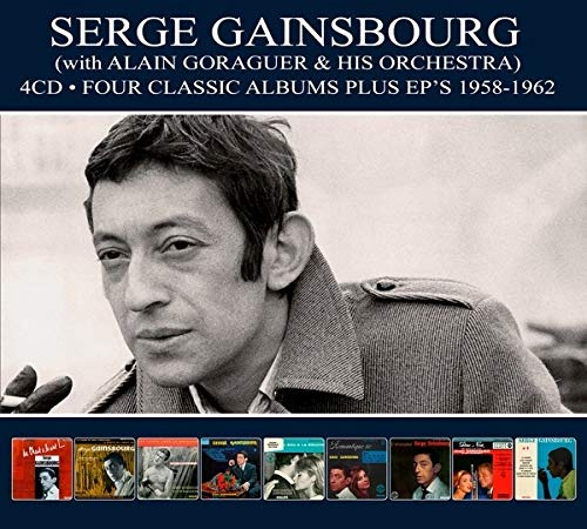 Serge Gainsbourg Quatre albums classiques plus des EPs 1958-1962. 4 x CD  Classic Albums