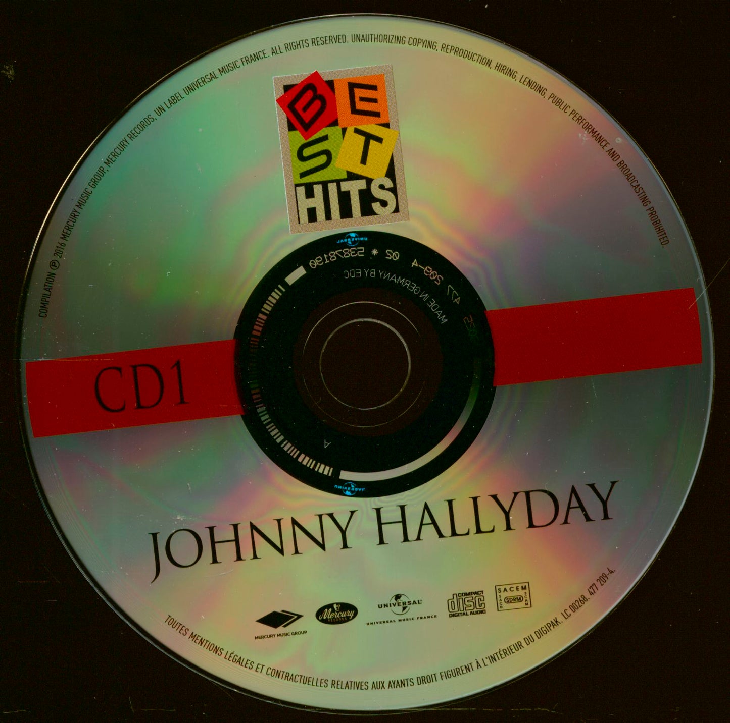 Johnny Hallyday 3 CD albums classiques