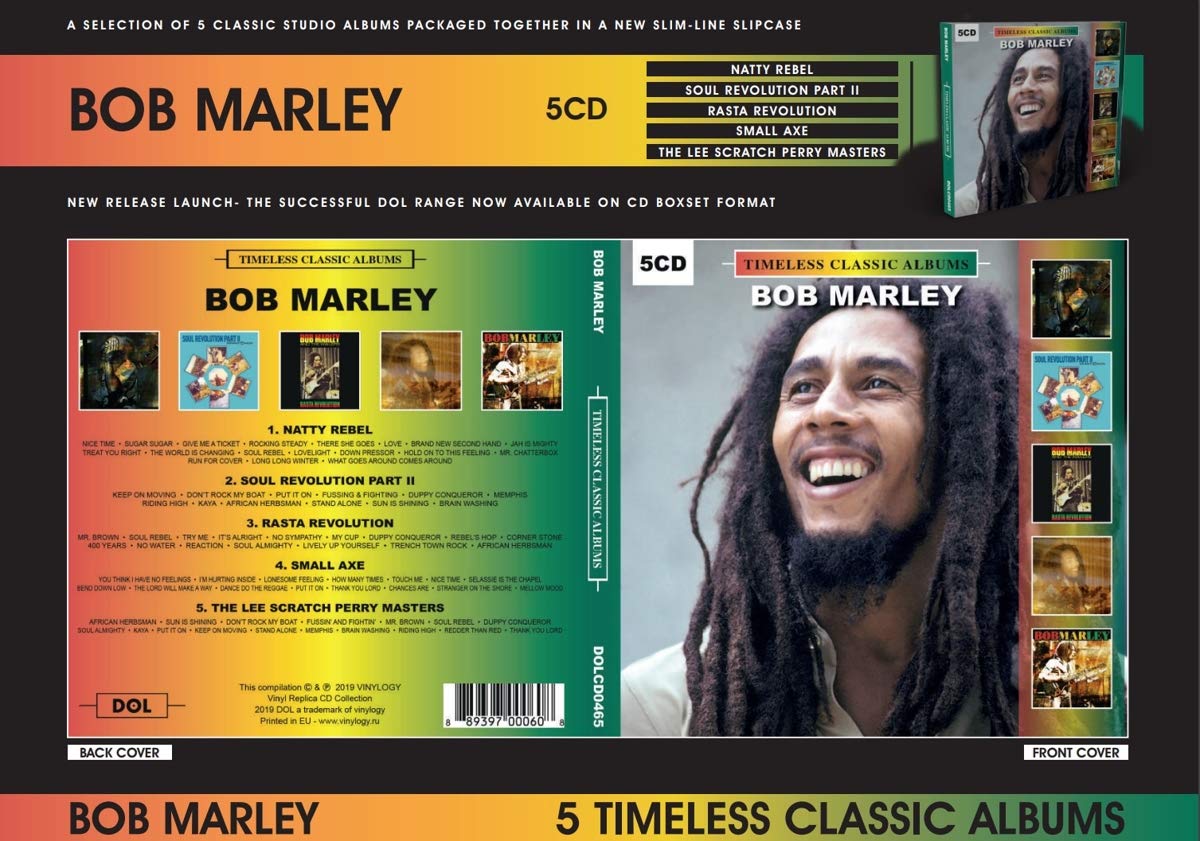 Bob Marley – Timeless  Albums Classics 5 X CD