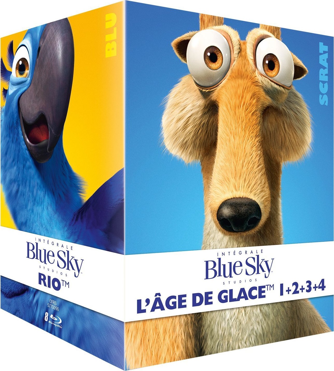 Blue Sky :Blu-ray  L'intégrale des 8 films Animation Blu-ray Zone libre ____FR