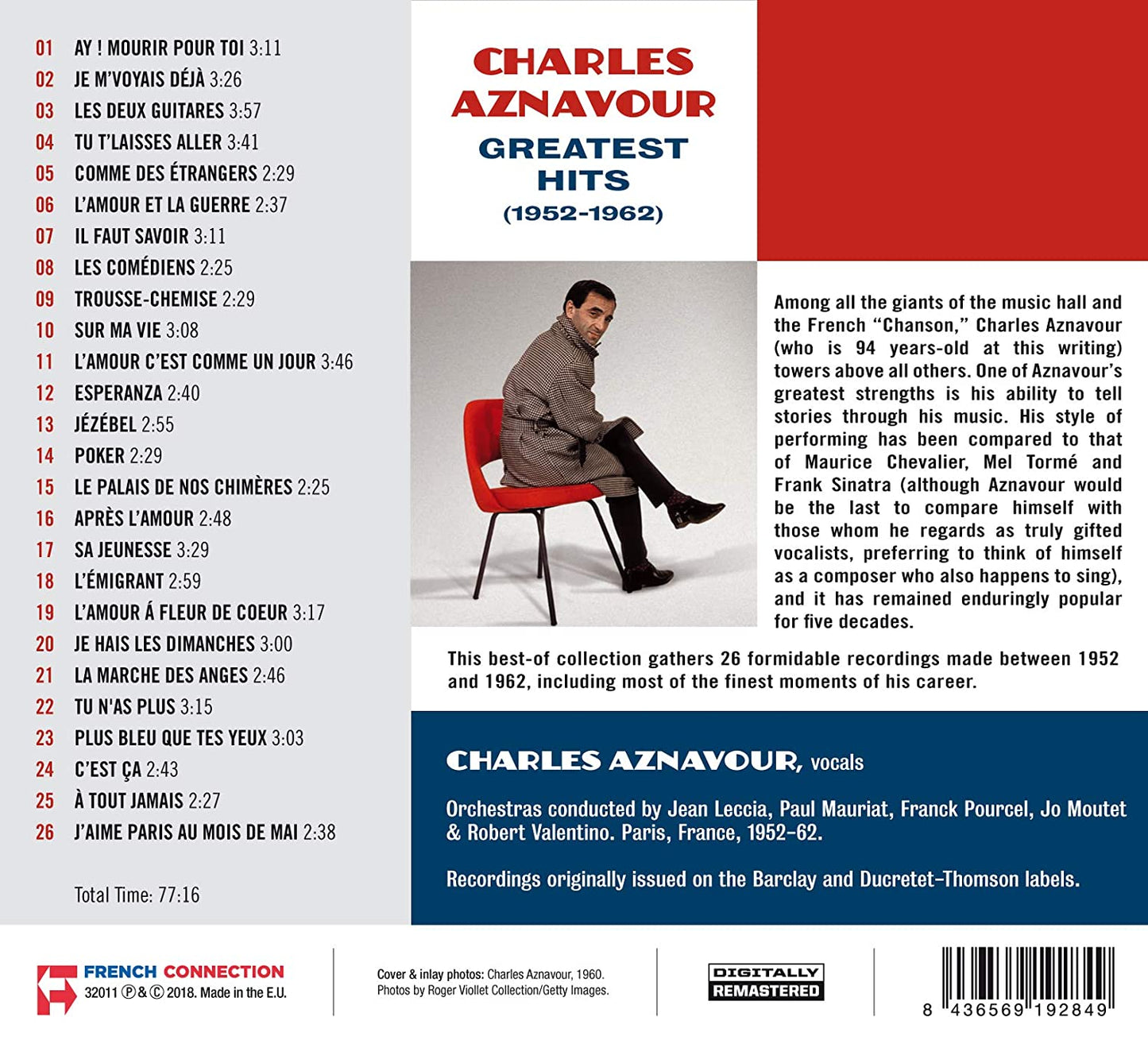 Greatest Hits 1952-1962/Aznavour Charles Aznavour CD  Album