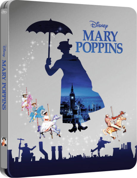 Mary Poppins Blu-ray SteelBook Débossé Disney Zavvi éditi Limitée 2014 Zone Libre