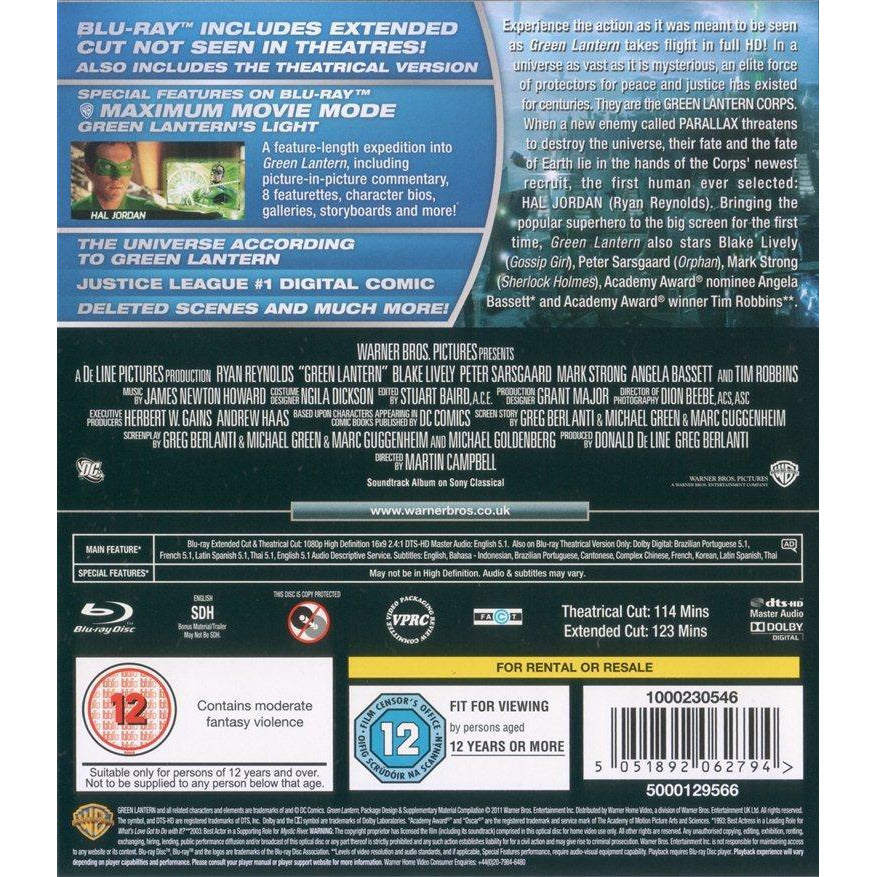 Green Lantern Blu-ray VF  [Royaume-Uni] [Import] Sans région