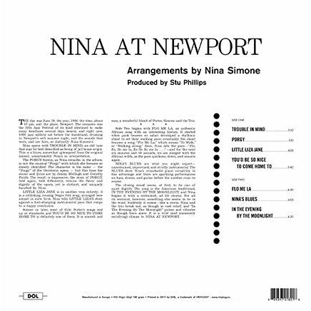 Nina Simone – Nina At Newport , Vinyle, LP, Album