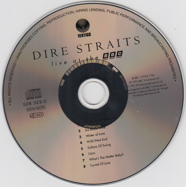 Dire Straits – Live At The BBC    CD