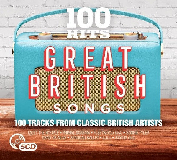 100 Hits Great British Songs 5 x CD   Classic Albums