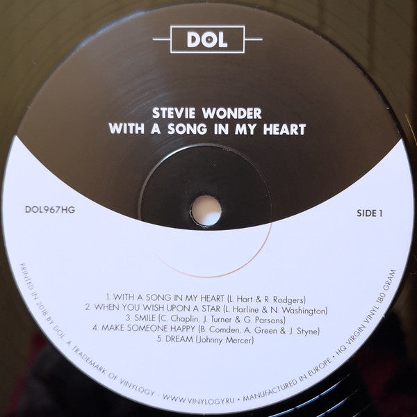 Stevie Wonder – With A Song In My Heart , Vinyle, LP, Album