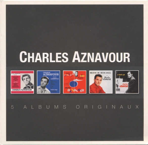 Charles Aznavour – 5 Albums Originaux  5 x CD   Classic Albums