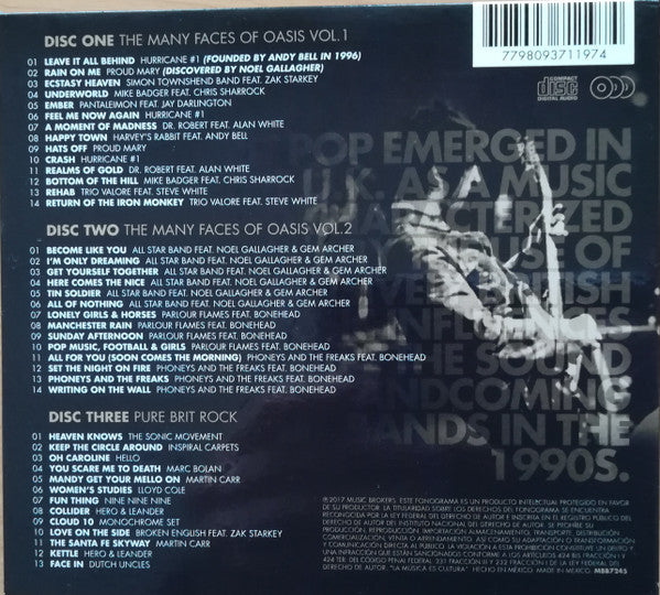 The Many Faces Of Oasis  3 x CD