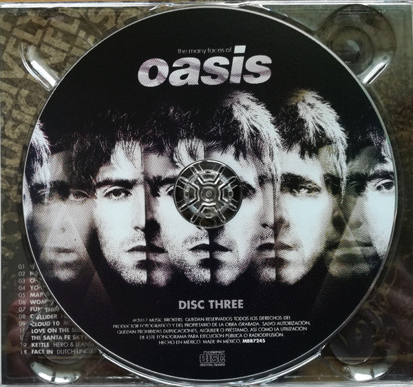 The Many Faces Of Oasis  3 x CD